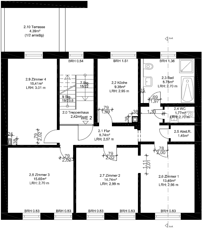 OG Grundriss 93,77 qm 