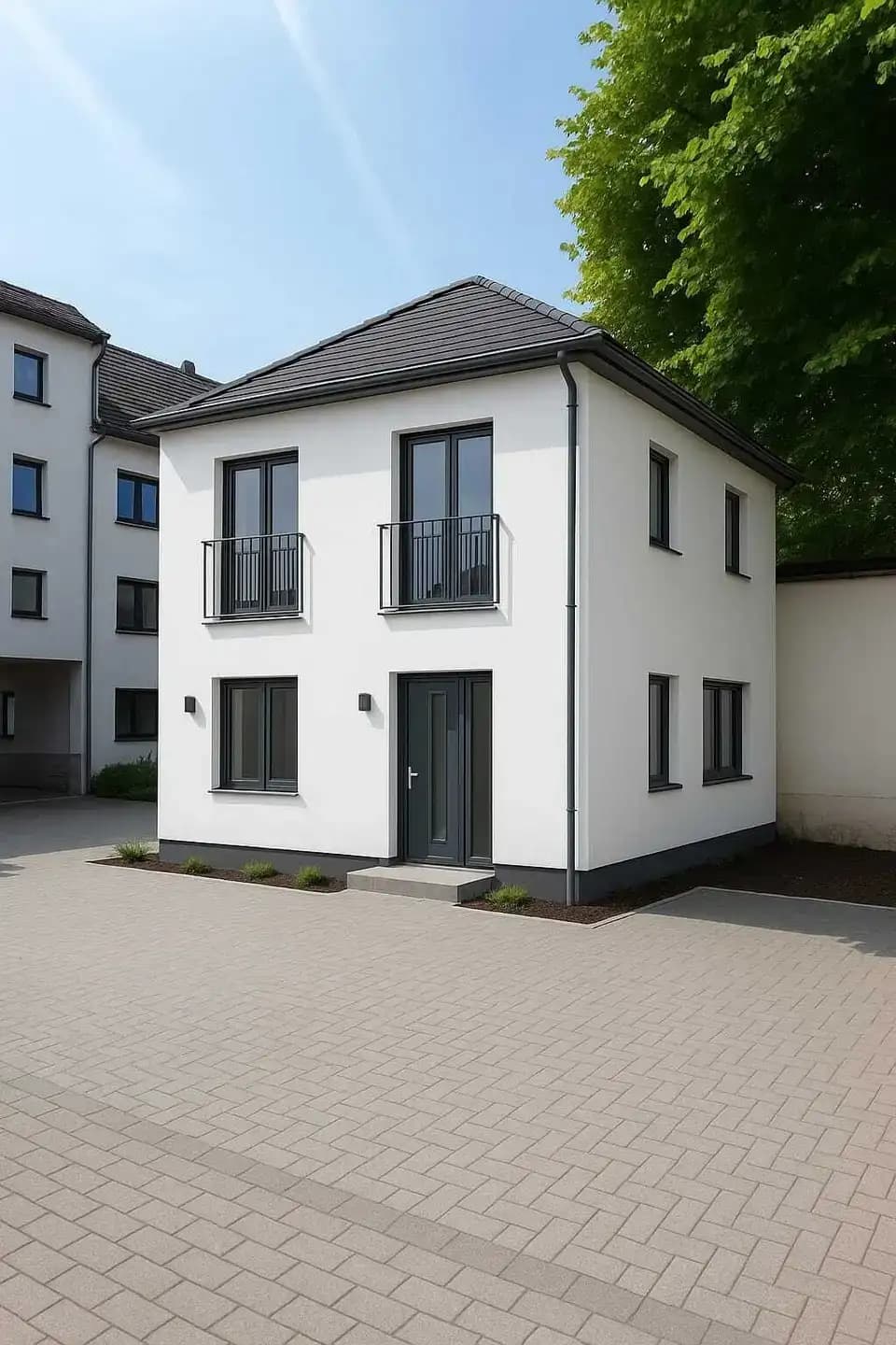 Außenansicht Hinterhaus (Visualisierung)